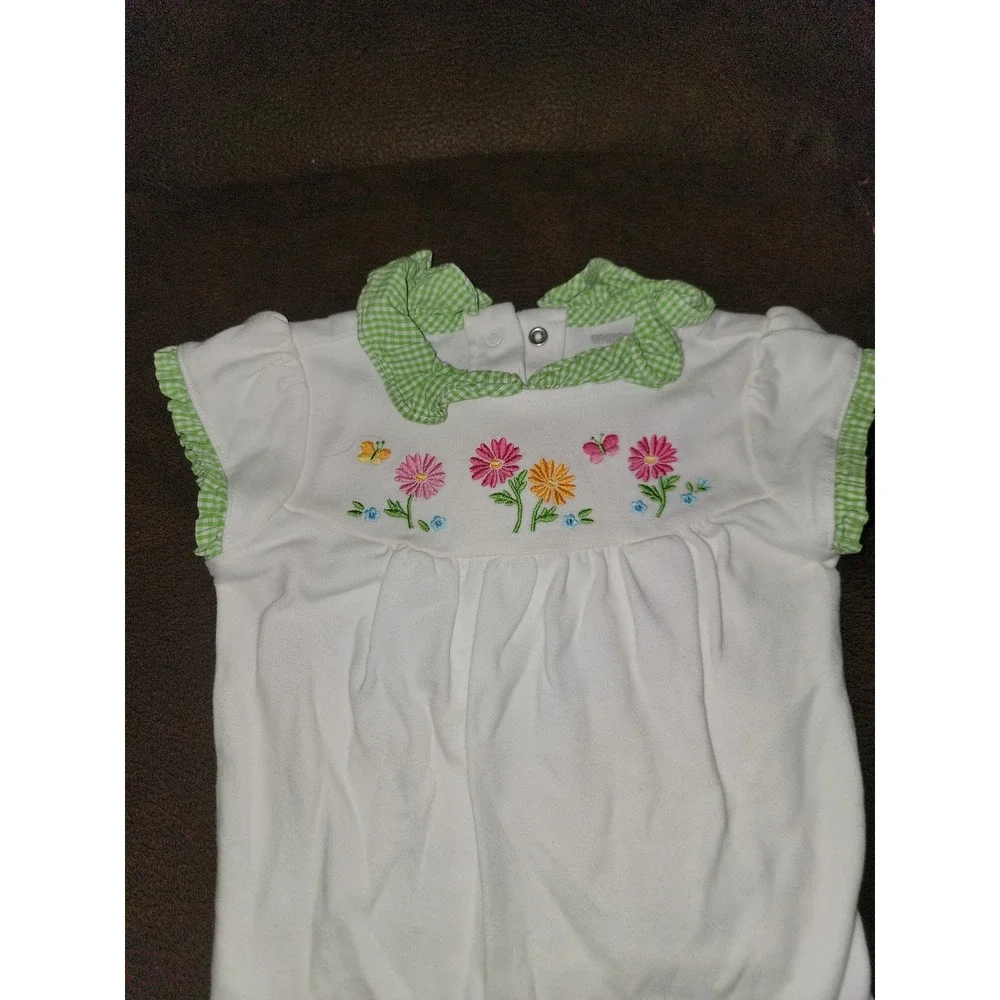 Gymboree layette line‎ spring blossom floral butterfly one piece 18 24 months